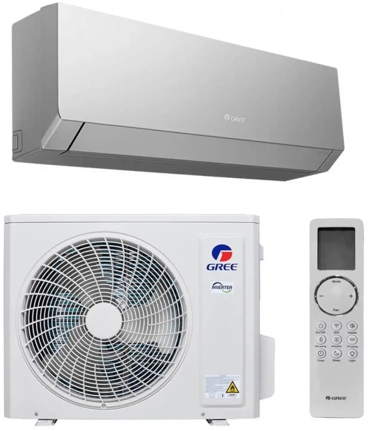 Тихий кондиционер с ночным режимом Gree Clivia GWH18AUDXD-K6DNA2A Silver