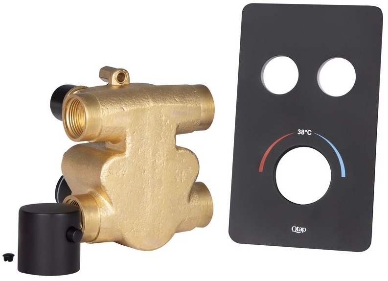 в продажу Змішувач для душу Q-tap Votice QTVOT6442T105NKB Black Matt - фото 3