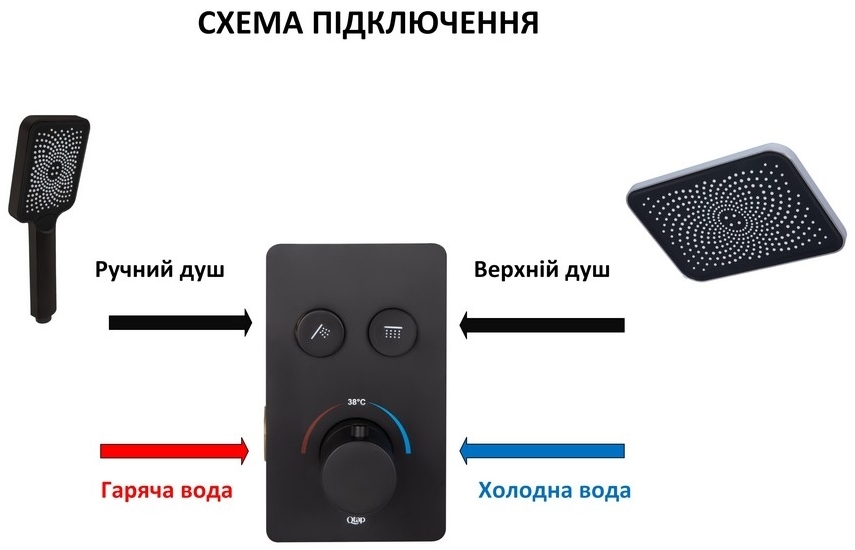 продаємо Q-tap Votice QTVOT6442T105NKB Black Matt в Україні - фото 4