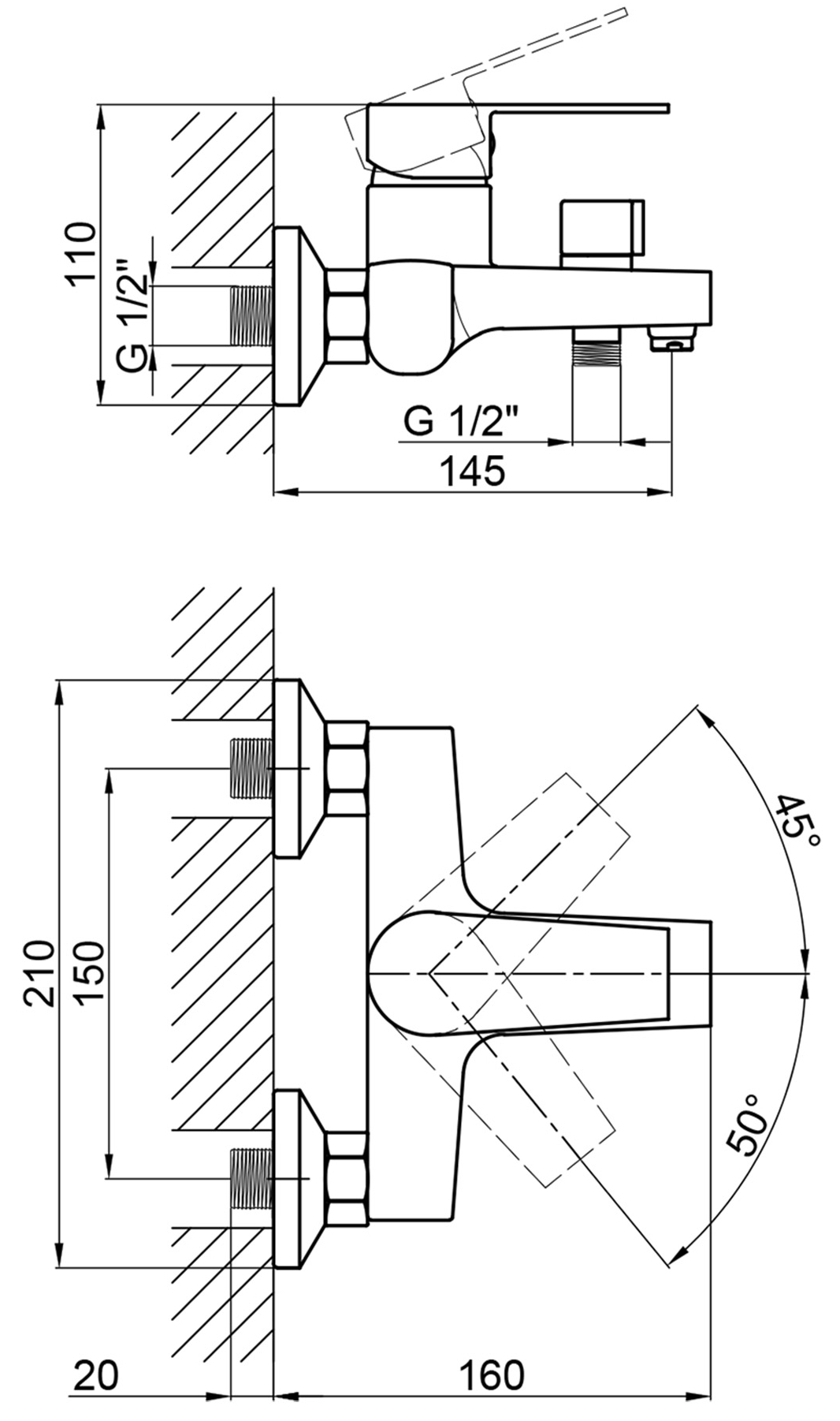 Brinex 35C 006N (BRIN35C006N) Габаритні розміри