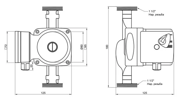 Thermo Alliance LPS 25/60/180 (LPS2560180) Габаритні розміри