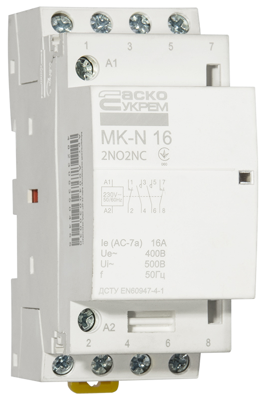 в продаже Контактор Аско-Укрем MK-N 4P 16A 2NO2NC (A0040030028) - фото 3