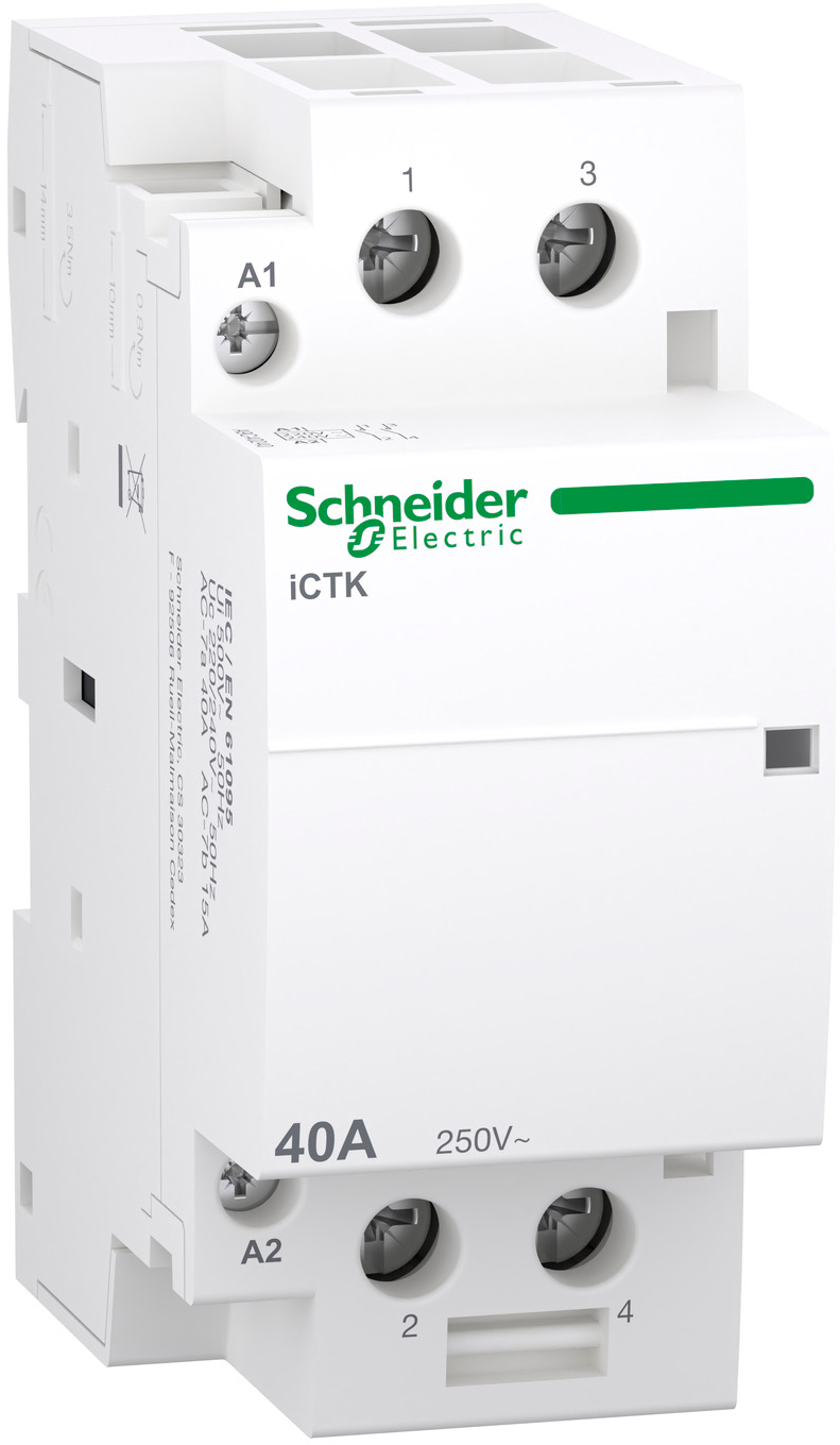 Контактор Schneider Electric Acti9 iCTK 40A 2 NO 250V coil 220-240 V (A9C40240)