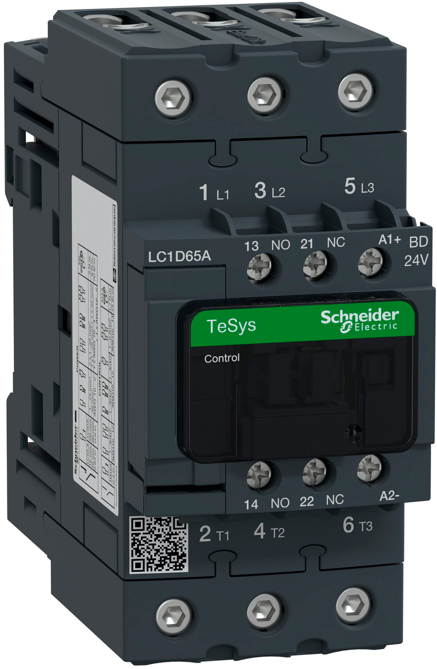 Контактор Schneider Electric 3P 440V 65A 24V (LC1D65ABD)