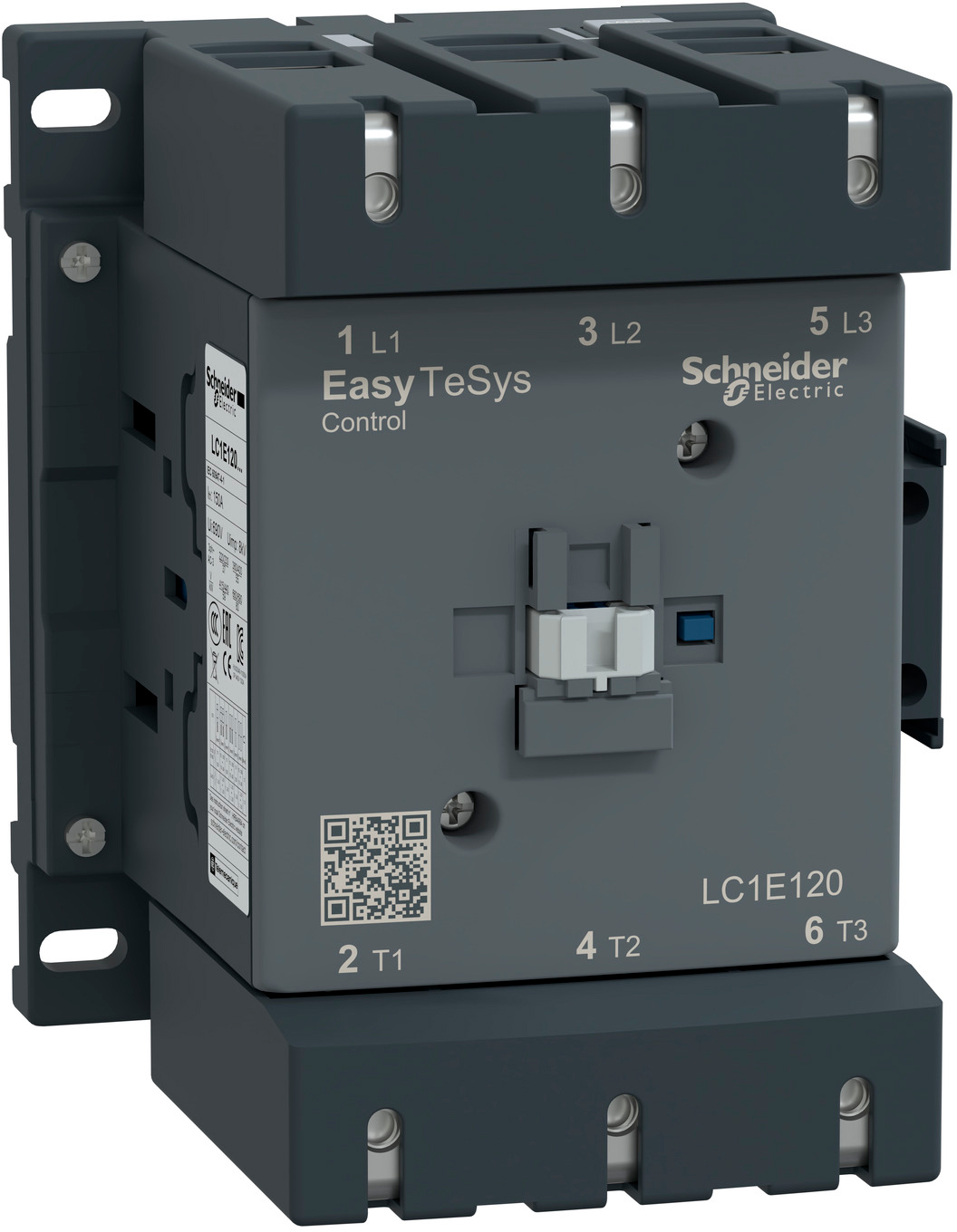 Контактор Schneider Electric 3Р Е 120А АС3 220V 50Hz (LC1E120M5)