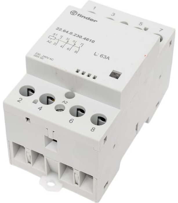 Контактор Finder 2NO+2NC 63A 220-240V AC/DC (226402304610)