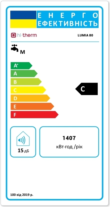 Hi-Therm Lumia 80 Класс энергоэффективности