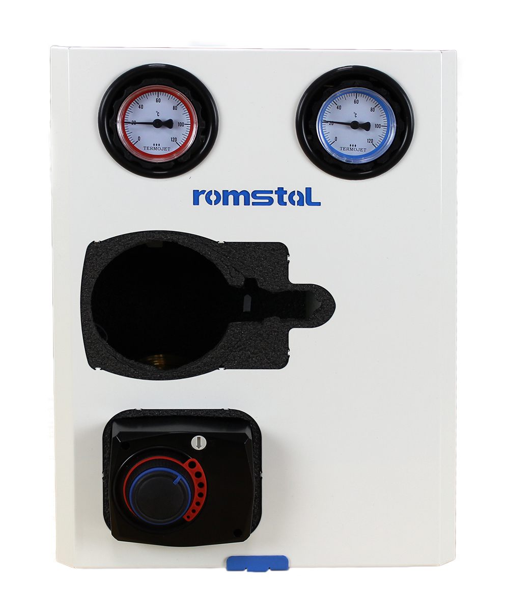 Насосная группа Romstal со смесителем без насоса правя 1" (73TG0004)