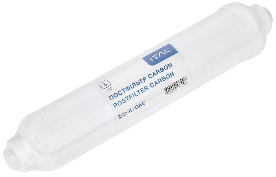 Постфильтр ITAL 2"x10" с впрессованным фитингом (IL-GAC-S)
