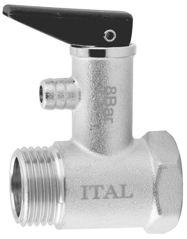 Клапан предохранительный ITAL 8 бар с ручкой 1/2" (IL120111)