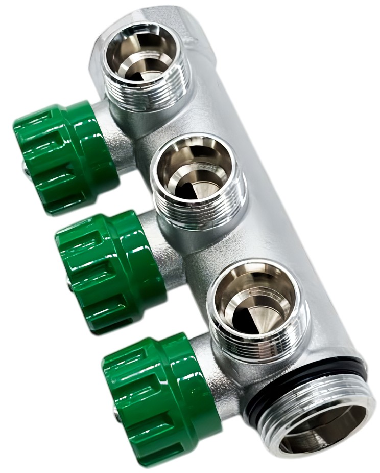 Колектор розподільчий General Fittings Flexus 90° 1"x3/4" EK 3 виходи (6300R8C1005V3A) ціна 2151 грн - фотографія 2