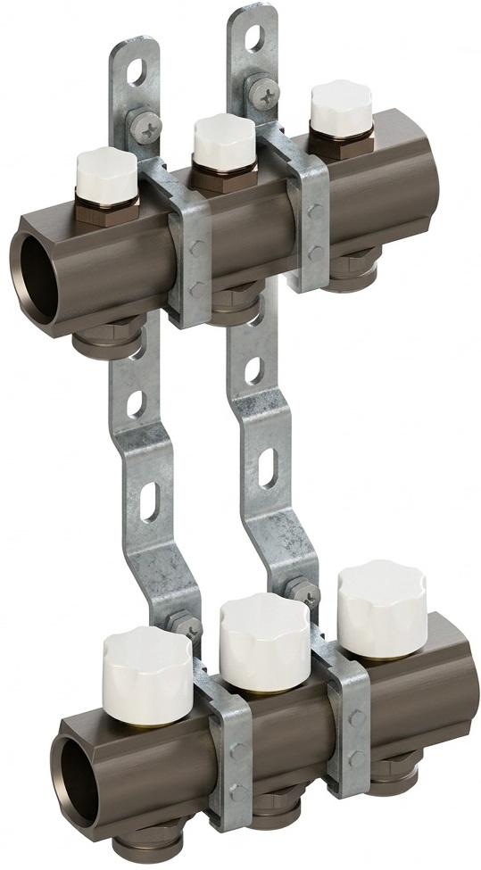 Колектор розподільчий Luxor CD 4100 3 контури G1"xG3/4" EK (17410003N)