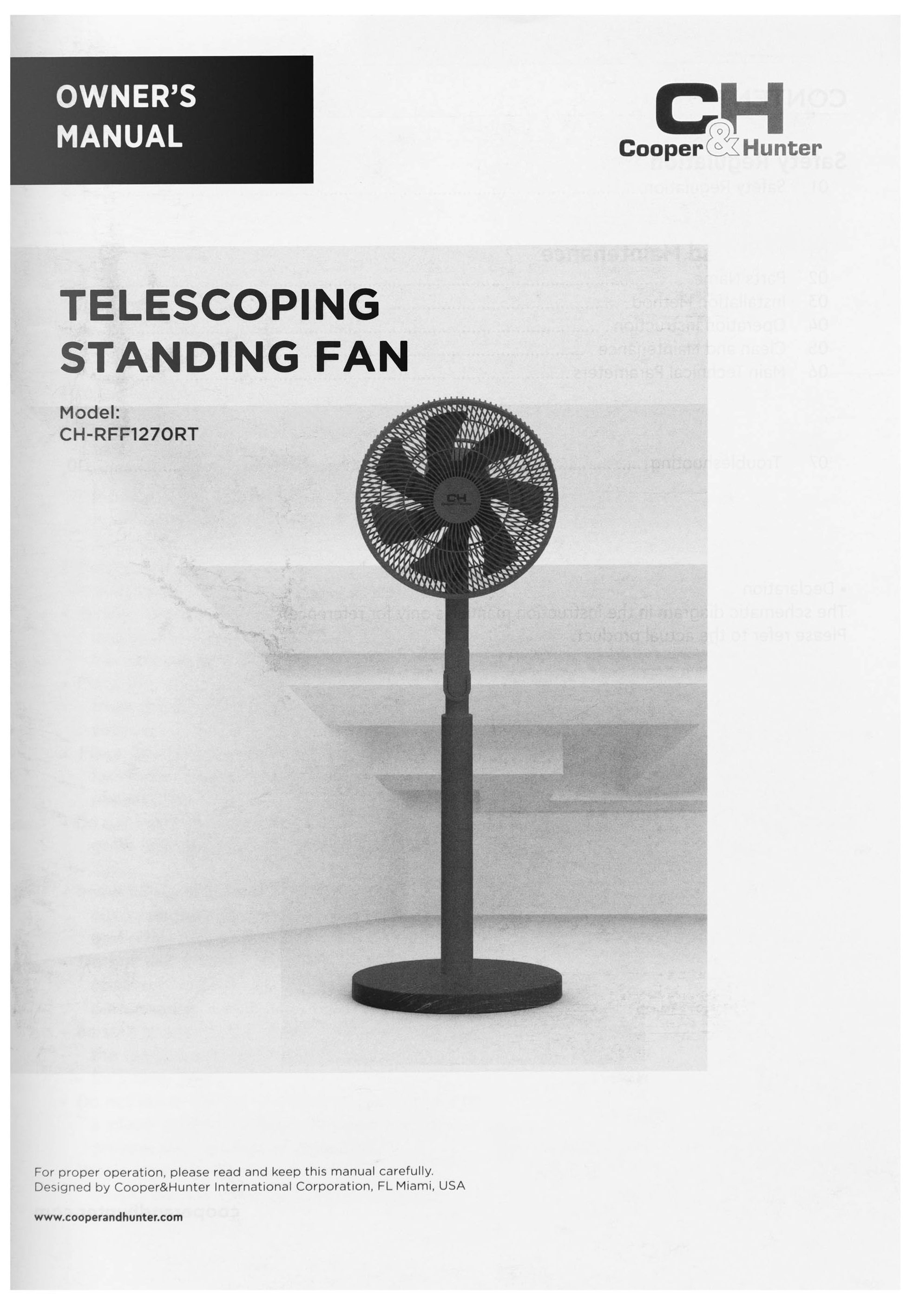 Напольный вентилятор Cooper&Hunter CH-RFF1270RT обзор - фото 11