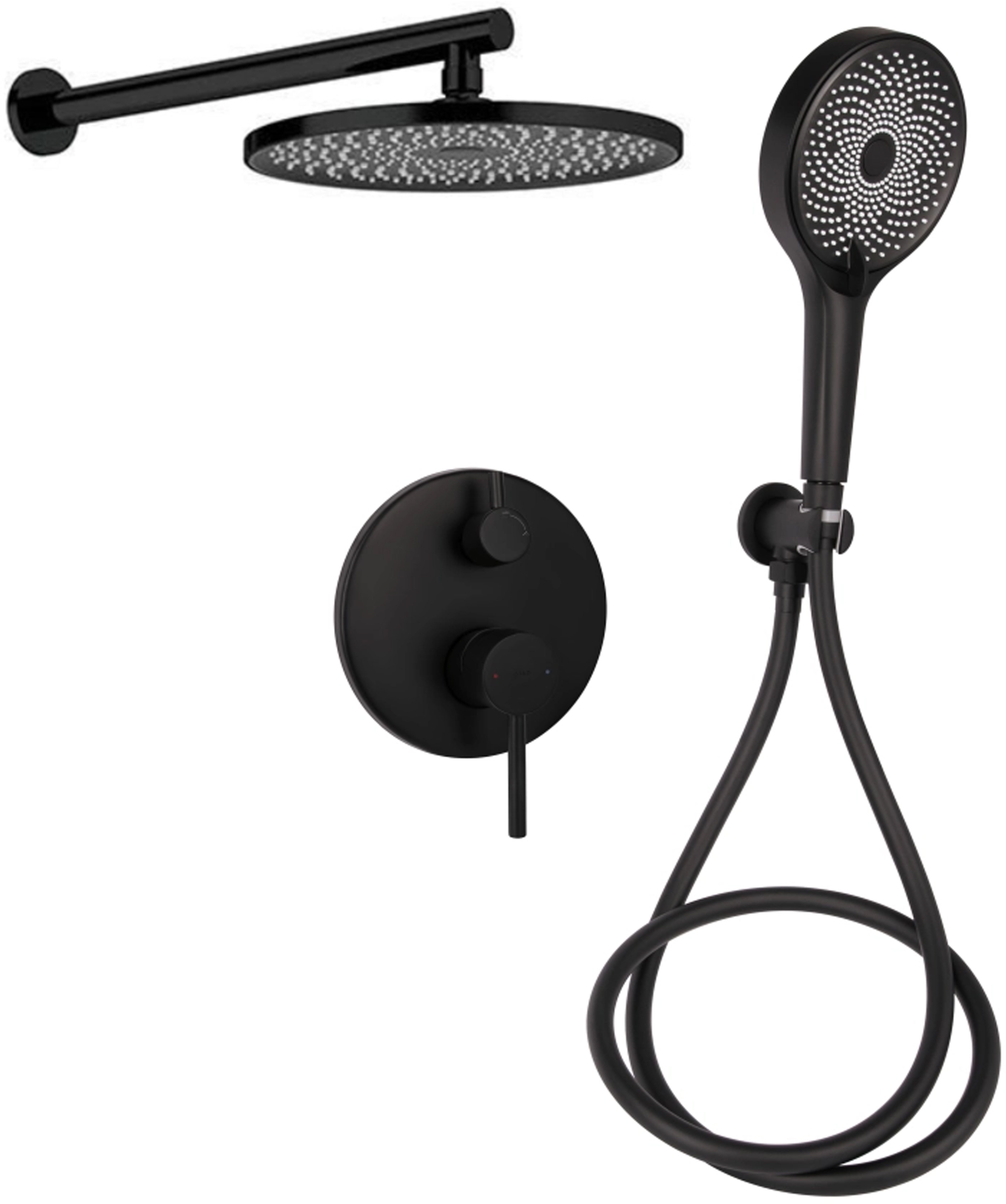 Душова система Qtap Scorpio Black Matt QTSCO113BLM45897