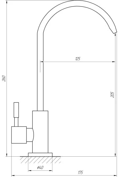 Wezer EKO4F-13 Габаритные размеры