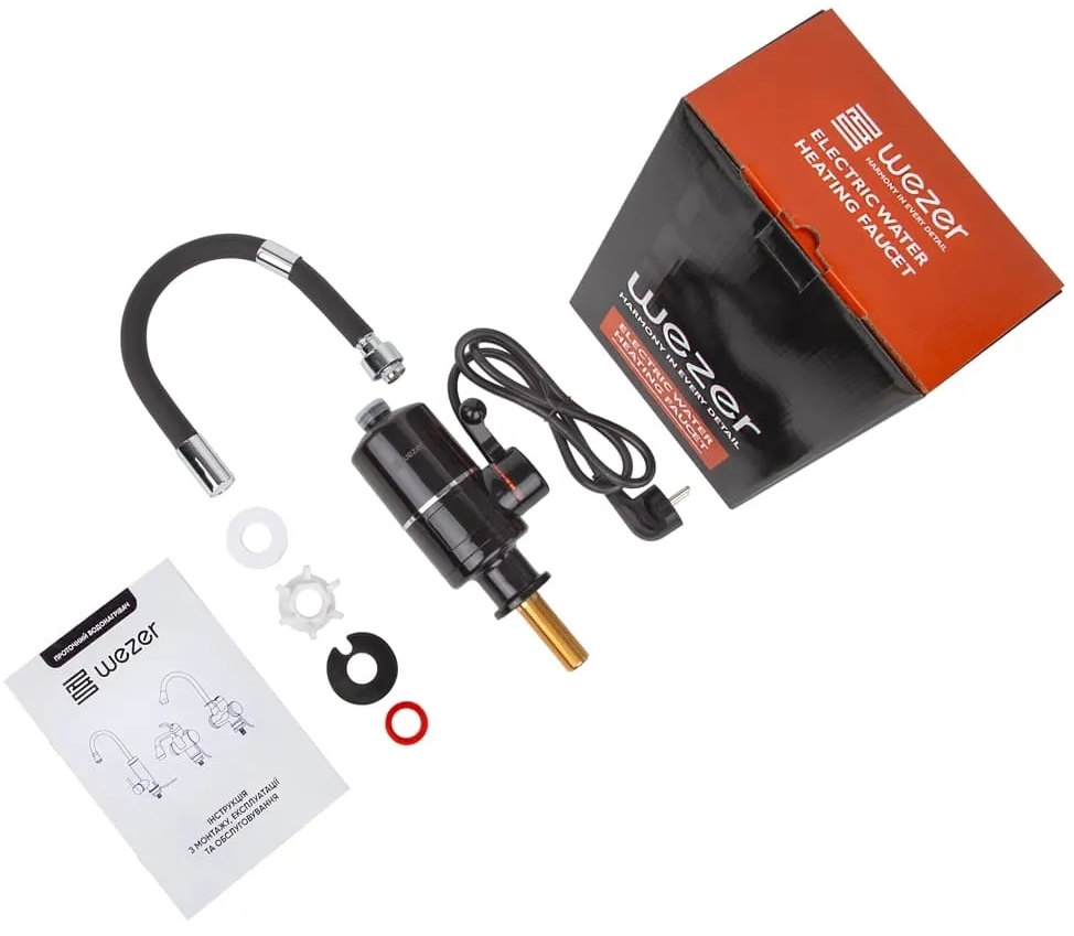 в продаже Проточный водонагреватель Wezer SDR-G05T-Black - фото 3