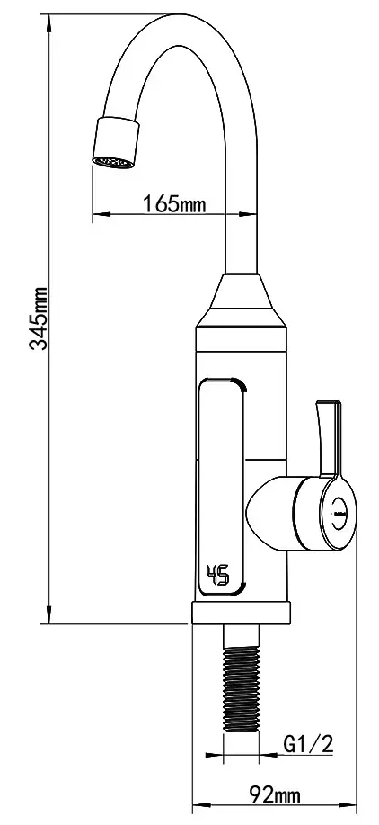 Wezer SDR-A11T Габаритні розміри