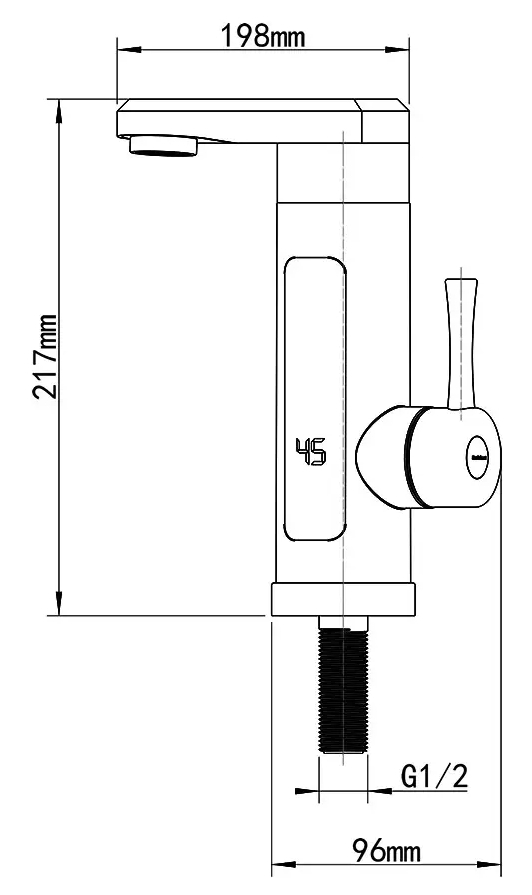 Wezer SDR-H11T Габаритные размеры