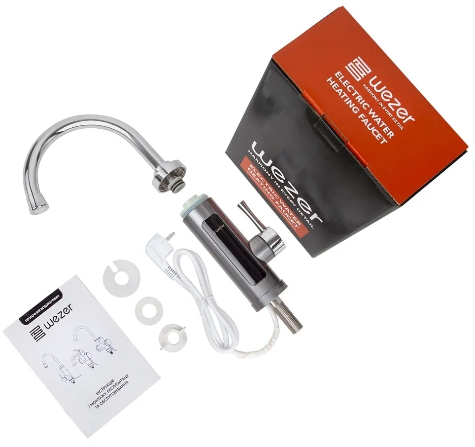 Проточний водонагрівач Wezer SDR-A16T ціна 1379 грн - фотографія 2