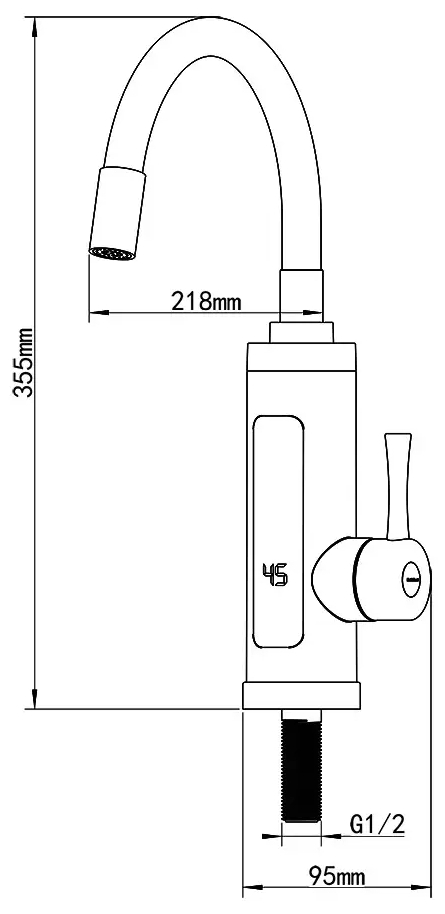 Wezer SDR-G16T-Red Габаритные размеры