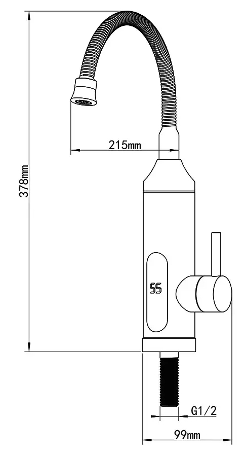 Wezer SDS-F06T Габаритні розміри