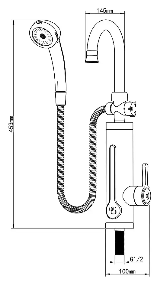 Wezer SDR-B18TR Габаритні розміри