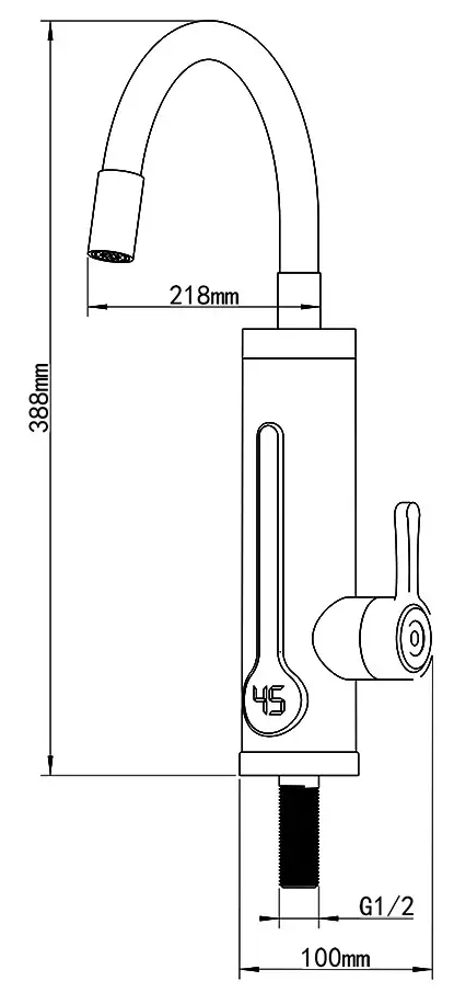 Wezer SDR-G18TR Габаритные размеры