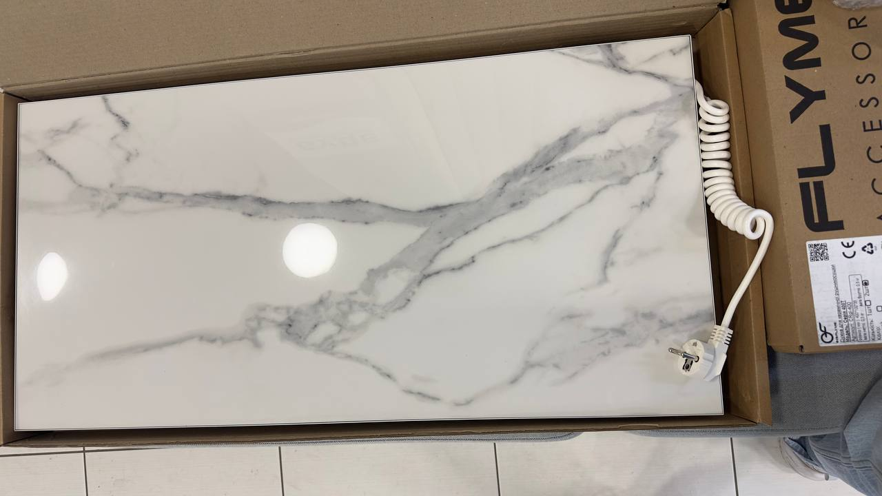 в продаже Полотенцесушитель Flyme 400TW(3) белый камень с белыми дужками уценка - фото 3