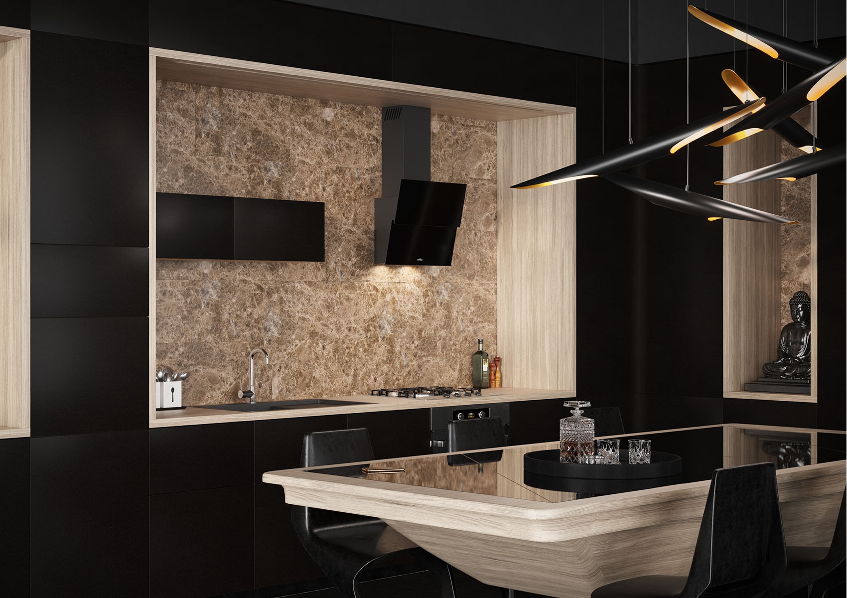 Кухонная вытяжка Best Chef Versus 600 black 50 (1F364A2L8D) обзор - фото 11