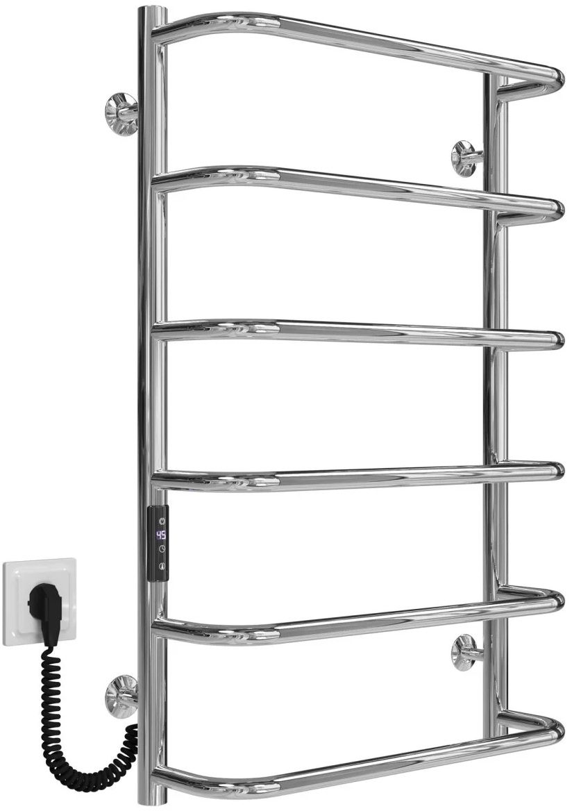 Полотенцесушитель Deffi Стандарт П6 500x800, хром, JD03, левое подключение (C.SS.80.50.6.E.C.L.1)