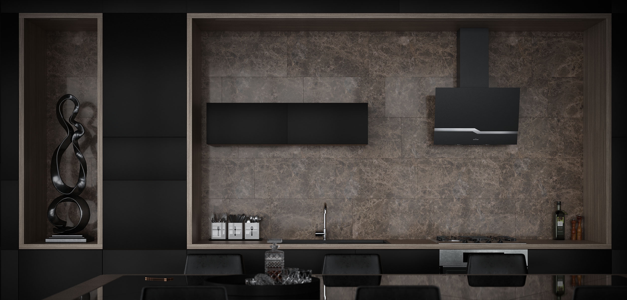 обзор товара Кухонная вытяжка Best Chef Wave 900 black 60 (OZET60JFPK.S3.MC.KSB.NS_BST) - фотография 12