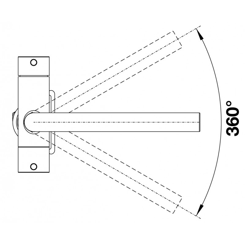 Blanco FONTAS II (526942) Габаритні розміри
