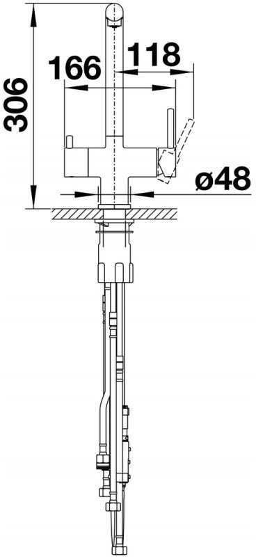 Blanco FONTAS-S II (526947) Габаритні розміри