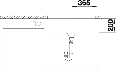 Blanco Etagon 700-U (525168) Габаритні розміри