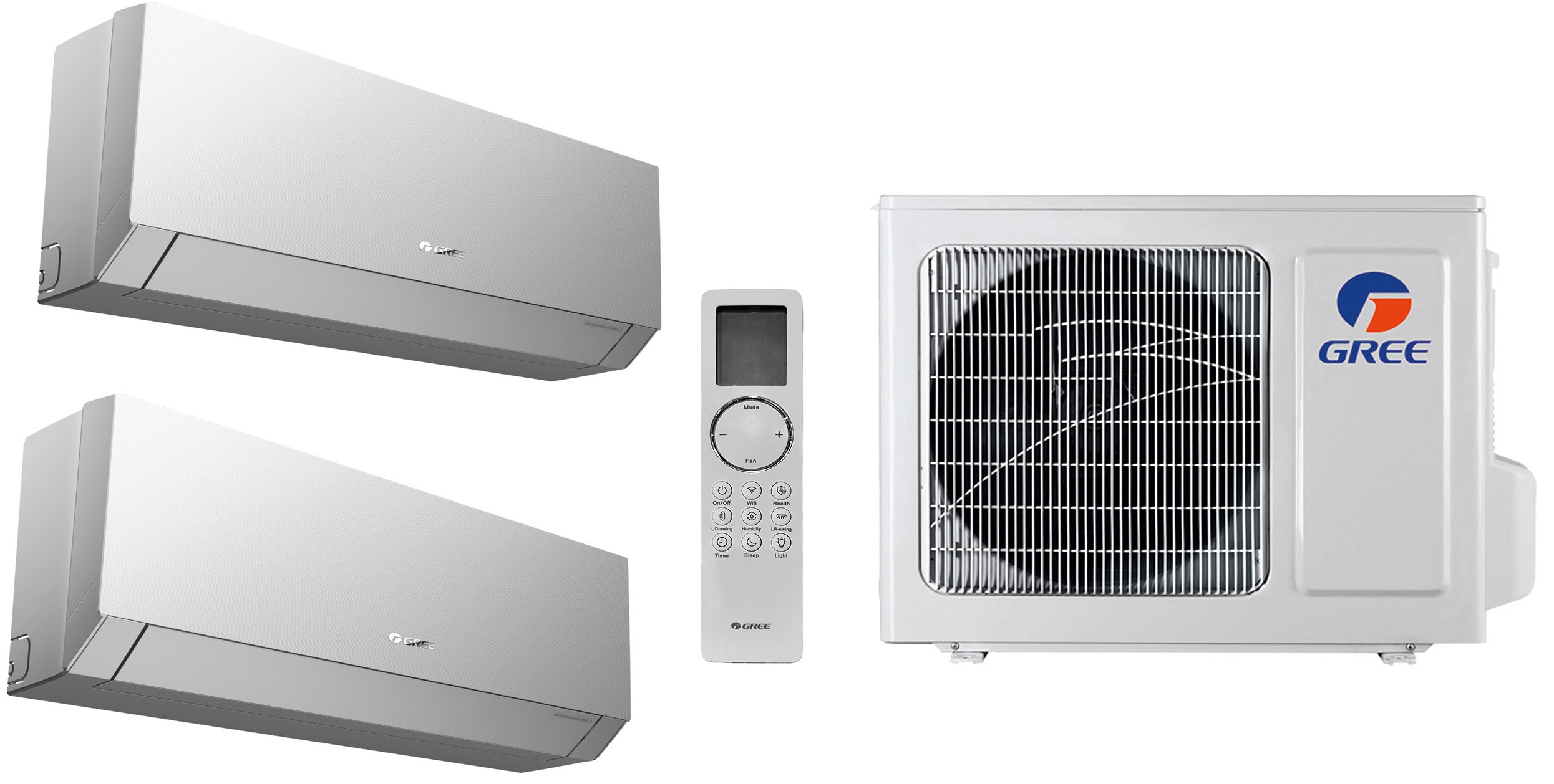 Комплект мульти-сплит системы Gree Clivia Silver Multi 18 (9+9)