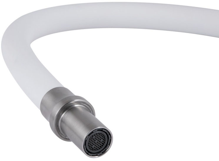 Змішувачі для кухонної мийки Lidz Aria 020F3 (k35) White/Nickel LDARI020F3WNK39480 відгуки - зображення 5