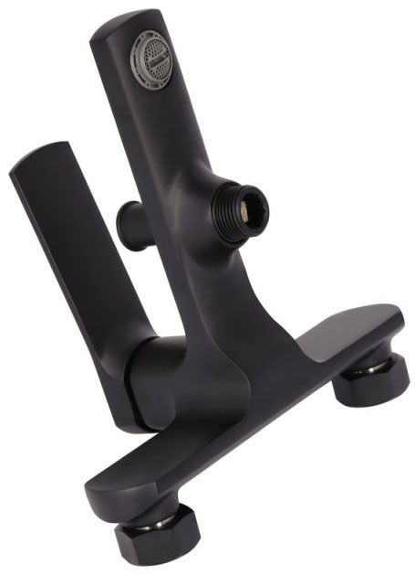 Змішувач для ванни Q-Tap Slavonice Black Matt QTSLA259BLM45918 ціна 4613 грн - фотографія 2