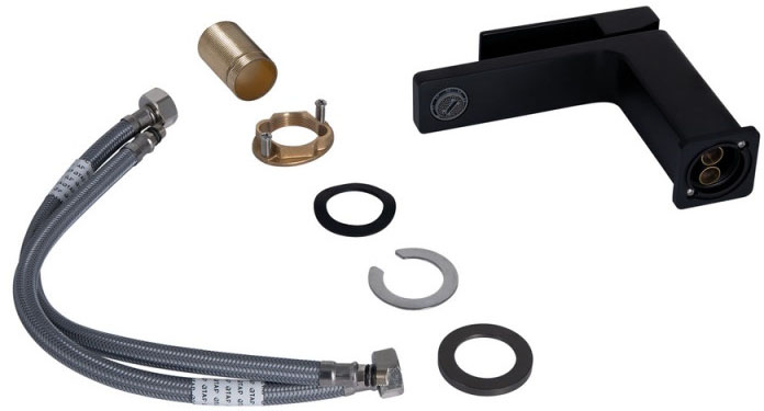 в продажу Змішувачі для раковини Q-Tap Gemini Black Matt QTGEM270BLM45674 - фото 3