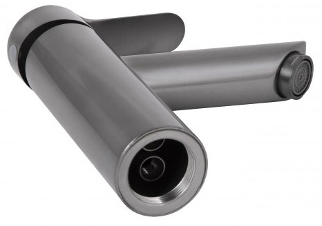 Смеситель для умывальника Brinex Pure 001F Graphite (BRIPUR001FGRP) цена 471 грн - фотография 2