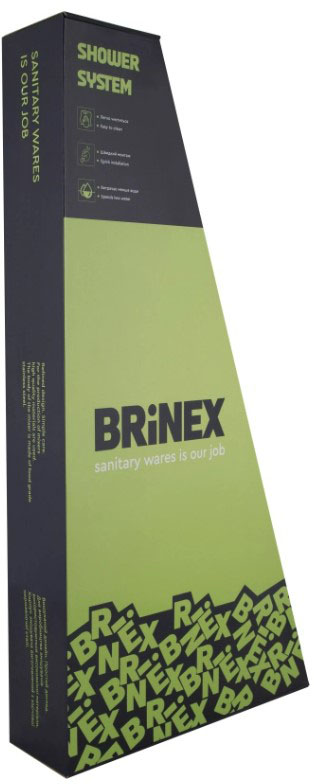 Змішувач для душу Brinex Pure 1030 Nickel (BRIPUR1030NKL) зовнішній вигляд - фото 9