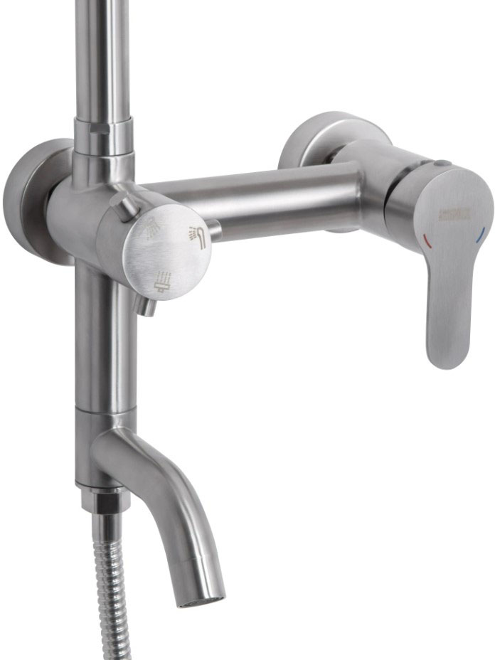 Змішувач для душу Brinex Pure 1030 Nickel (BRIPUR1030NKL) характеристики - фотографія 7