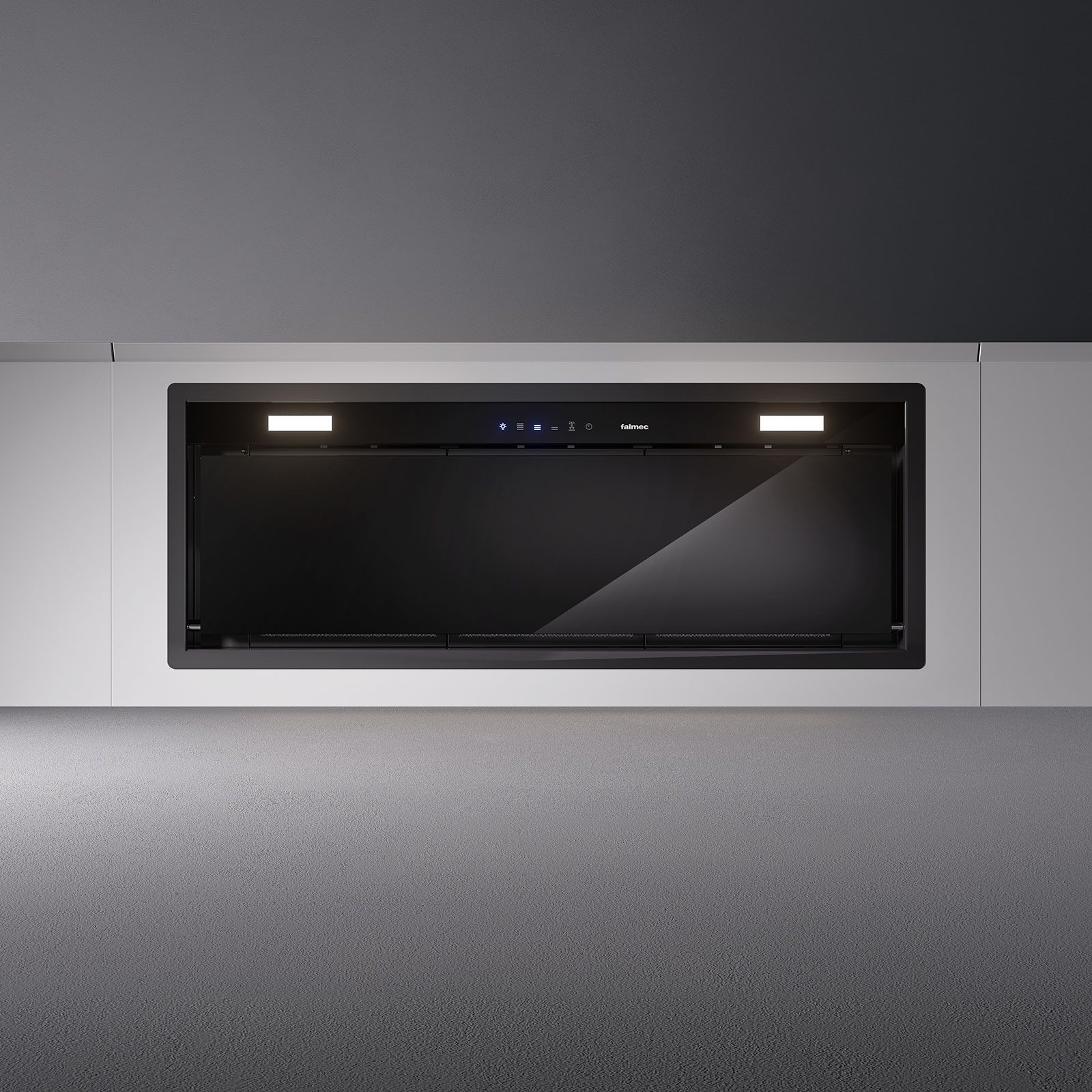 Кухонная вытяжка Falmec Gruppo Incasso Murano 70 Black glass (CGIW70.E10P6#ZZZN491F) цена 0 грн - фотография 2