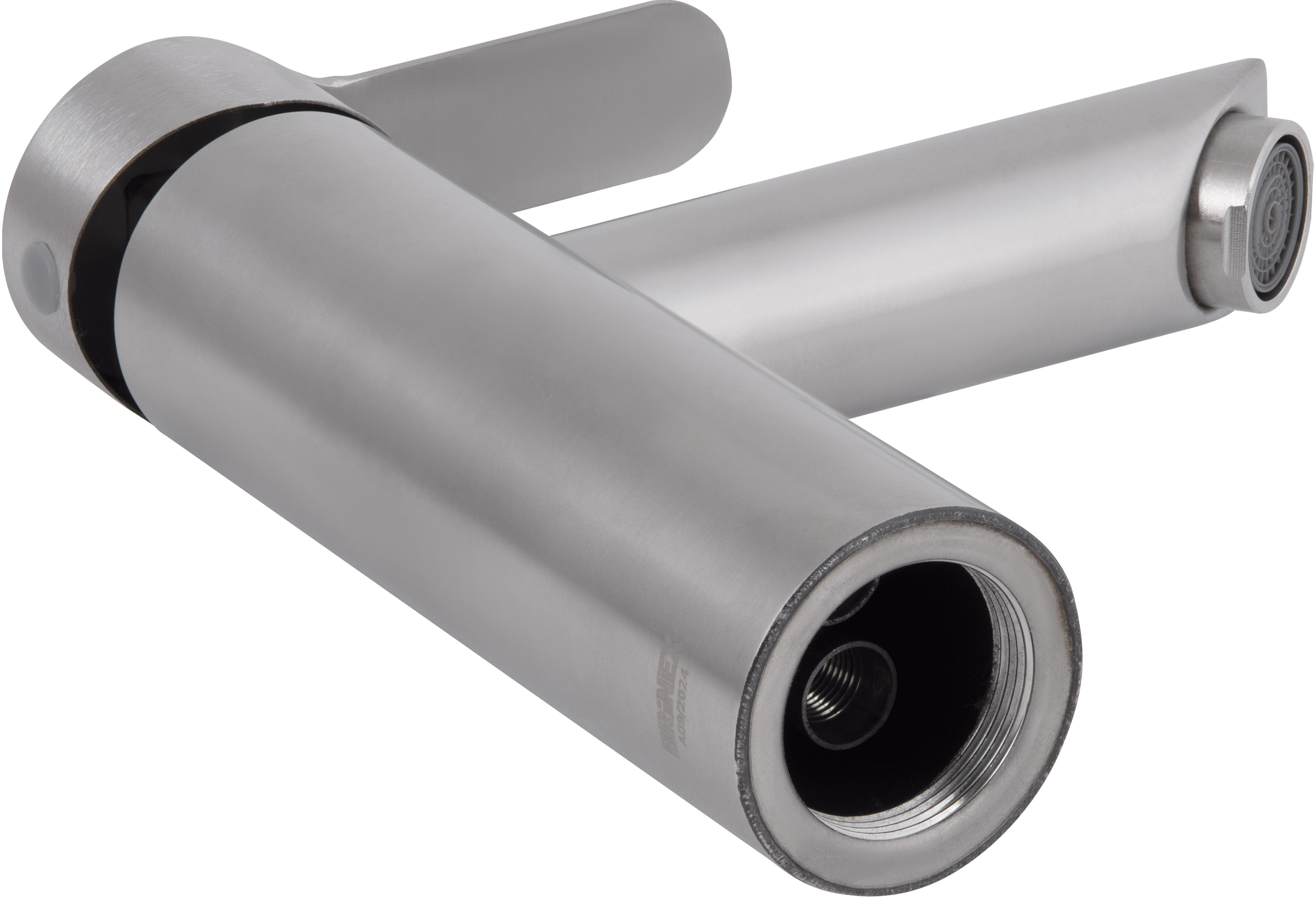 Змішувач для умивальника Brinex Pure 001F Nickel (BRIPUR001FNKL) ціна 466 грн - фотографія 2