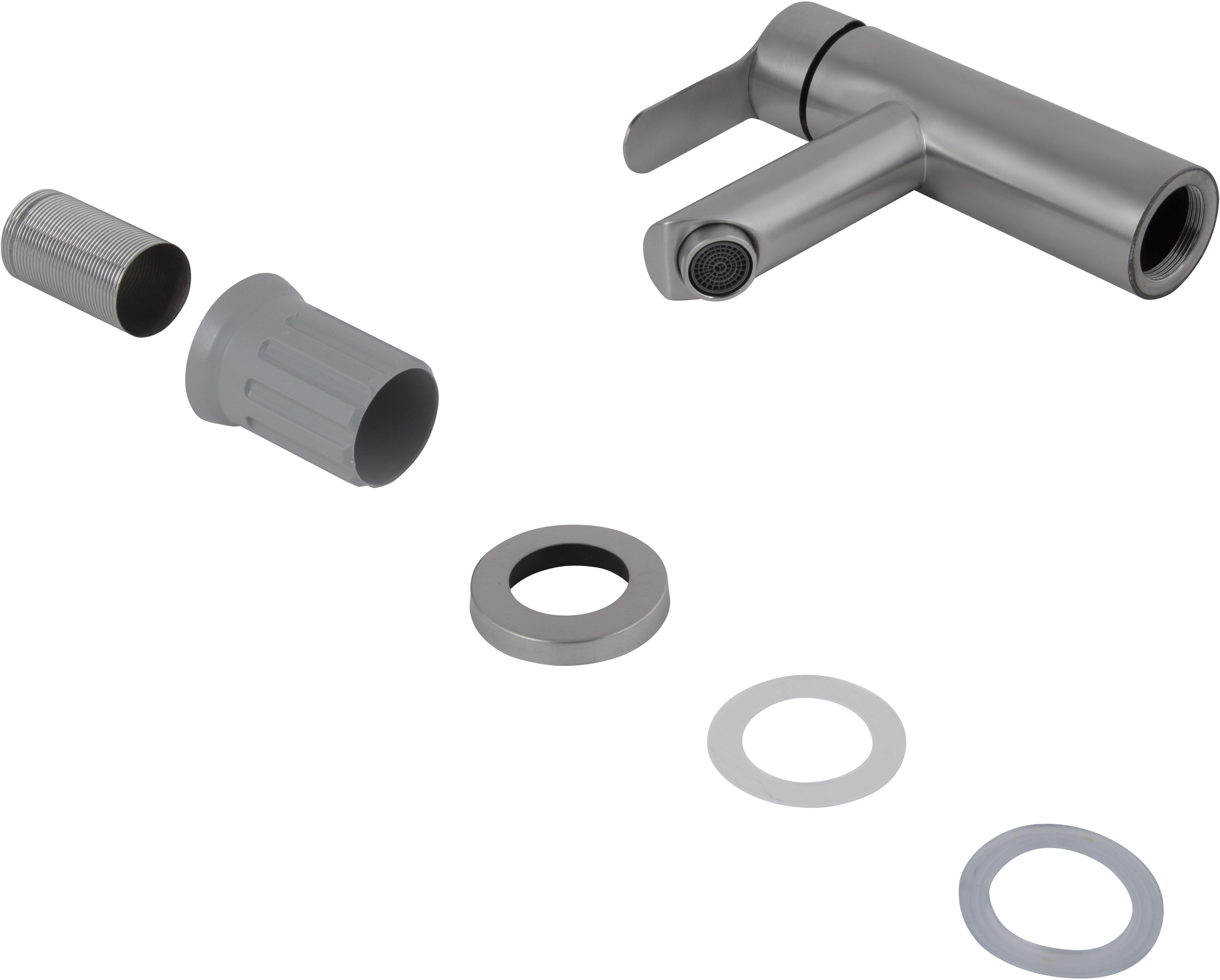 в продажу Змішувач для умивальника Brinex Pure 001F Nickel (BRIPUR001FNKL) - фото 3