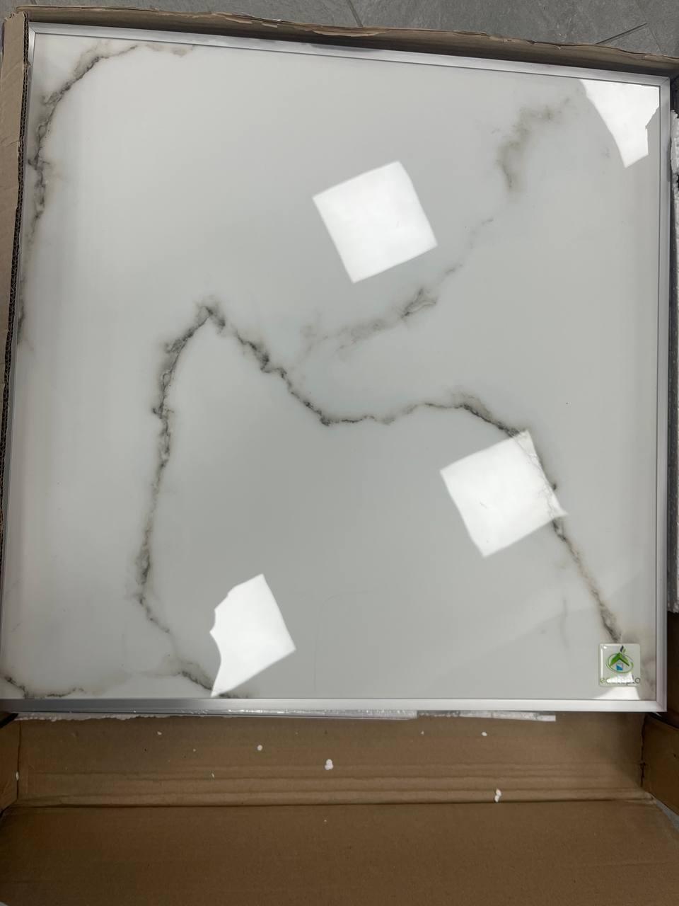 Панельный обогреватель Ecoteplo Air 700 ME белый мрамор уценка цена 2750 грн - фотография 2