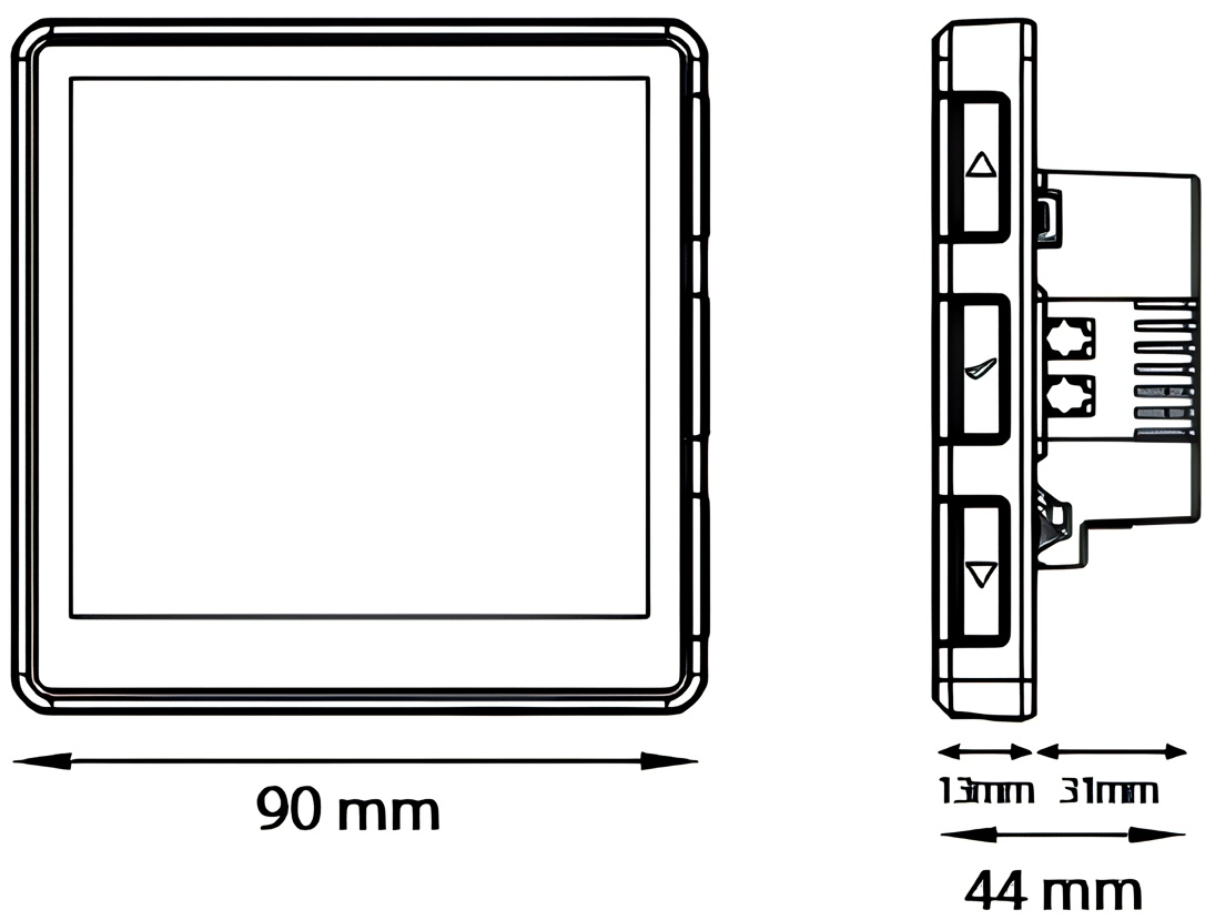 Engo Controls EHW-W (932312905) Габаритные размеры