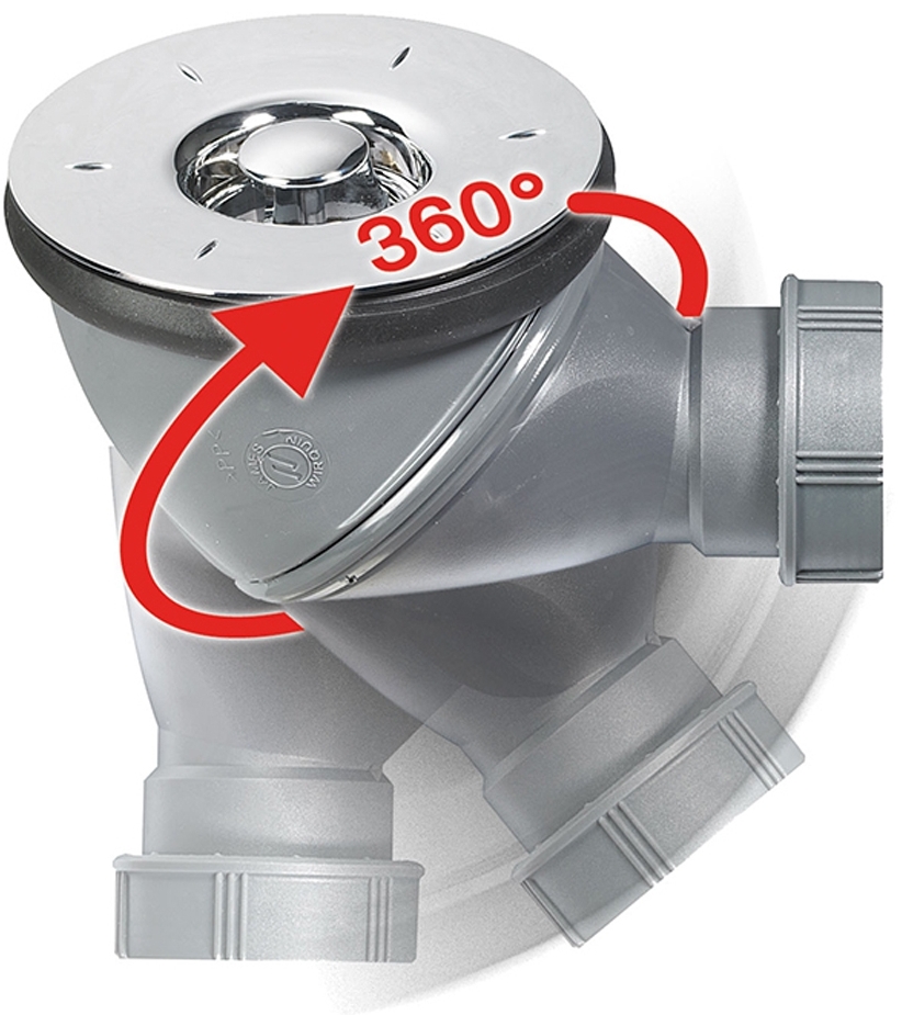 Сифон Wirquin James Ø90мм (9544401) цена 783 грн - фотография 2