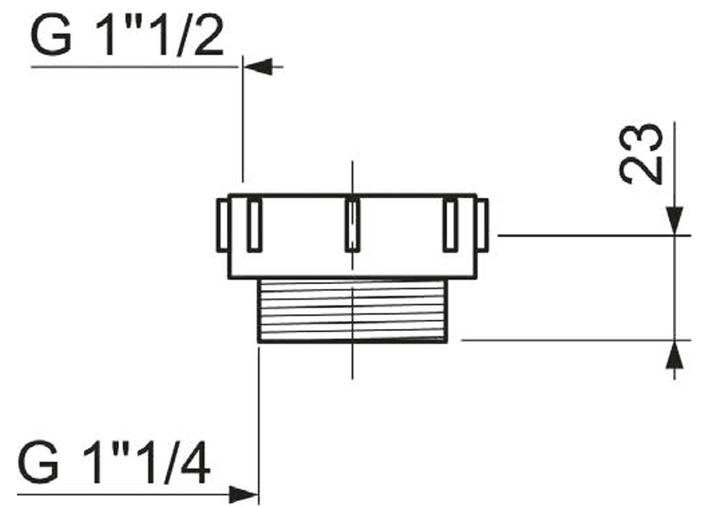 Wirquin В1½"xН1¼" (9549870) Габаритні розміри