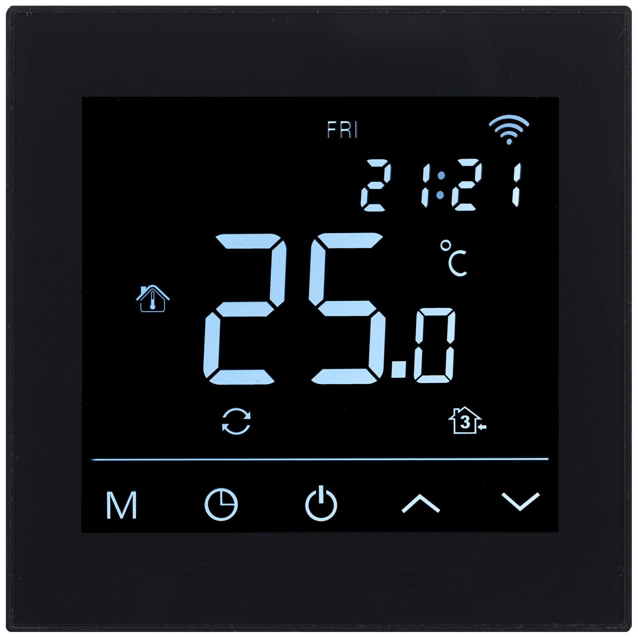 Терморегулятор Heatcom HC91 WiFi Black