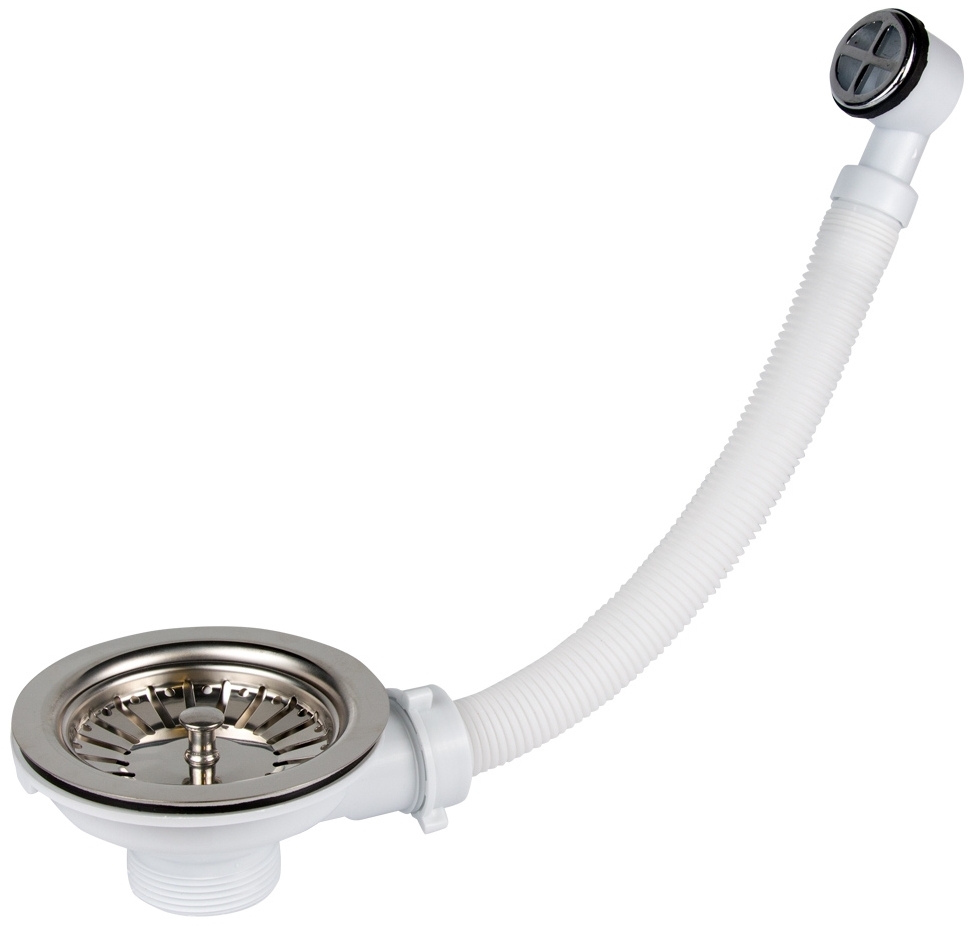 Донный клапан Wirquin 1½" с нерж. решеткой и переливом (9545680) инструкция - изображение 6